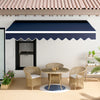 Manual Retractable Awning Canopy Window Balcony Doors Sun Shade Shelter Outdoor