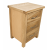 Oak 3 Drawer Bedside Cabinets – Matching Pair Oak Bedside Tables Fully Built