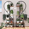 2X Heart-shape Plant Stand Flower Shelf 20 Pots Holder Stand Rack Large Capacity