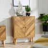 Sideboard 2 Doors Natural Storage Cupboard Cabinet Home Living Room Furniture