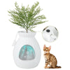Smart Plant Cat Litter Box Electronic Odor Removal & Sterilization w/ Faux Plant