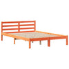 Bed Frame with Drawers Wax Brown 120x200 Solid Wood Pine M8C9