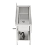 Commercial Sink Stainless Steel Freestand Kitchen Sink 120cm Single Bowl Drainer