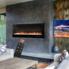 LED Fire Wall Mounted Electric Fireplace 70"inch Wall Insert Glass Logs Heater
