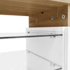 TV Unit Modern Living Room Cabinet Media Stand Furntiure RGB LED Light White