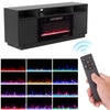 60'' TV Stand with 30'' Electric Fireplace Storage Cabinet Media Entertainment