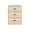 3 Drawer Wooden Bedroom Bedside Cabinet Furniture Storage Nightstand Side Table
