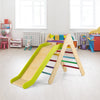 2-in-1 Triangle Climbing Set Kids indoor Wooden Triangle Climber Toy w/ slide