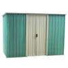 6X4FT Metal Garden Shed Flat Roof Outdoor Garden Tool Storage House Heavy Duty