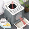 Large Self-Cleaning Hooded Cat Litter Box Enclosed Kitten Toilet Box Potty Tray