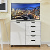 3/5 Drawer Mobile Filing Cabinets Printer Stand Pedestal Lockable Office Cabinet