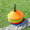 50/100X PLASTIC MARKER CONES SPACE MARKERS DISC FOOTBALL TRAINING FITNESS SPORTS