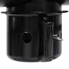 Barrel Grill with Wheels and Shelves Black 115x85x95 cm Steel BBQ