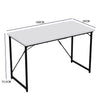 Flamaker 80/100cm Office Desk Computer Desk Home Office Workstation Metal Frame