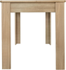 Dining Table MDF Wooden Rectangle 4 Seater Kitchen Home Furniture Oak Finish