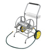 Garden Heavy-Duty Metal Hose Reel Cart 70 m of 20 mm Large Capacity-Silver