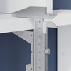White Book Shelves Wall Shelving Storage Display Open Design Decorative Rack