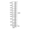 10 Tier Narrow Shoe Rack Wooden Shoe Shelf Vertical Tall Slim Storage Organizer