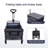 Garden Trailer Cart Heavy Duty Camping Beach Festival Trolley Foldable Wagon
