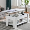 Coffee Table With Storage Lift Top Up Drawer Shelf Wooden Living Room Furniture