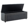 Large Chesterfield Storage Ottoman Bench Box Widnow Seat Stool Bedroom Footstool