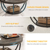 Home Accent Table 2-Tier Round Coffee Table with Storage-Coffee
