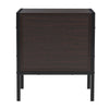 Metal Framed Wood Bedside Nightstand Armchair Sofa Table Cabinet with 2 Drawers