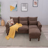 Luxury 3 Seater Corner Sofa Armchair Settee Couch with Footstool Living Room