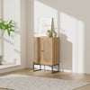 Rustic Oak Finish 2 Door Sideboard Multi Storage Cabinet Dinning Room, Hallway