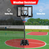 Portable Basketball Hoop for Both Youth and Adults Height Adjustable 1.35-3.05m