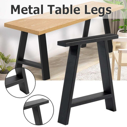 2x Industrial Metal Steel Table Legs Dining/Bench/Office/Desk Legs Set A Frame