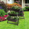 3-Tier Vertical Raised Garden Bed Freestanding Garden Planter 5 Container Boxes