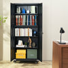 Metal Storage Cabinet Rolling Garage Storage Cabinet 4 Adjustable Shelves