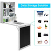 Wall Mounted Computer Table Fold Out Convertible Desk w/Chalkboard Floating Desk