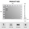 18 LED Bulb Hollywood Makeup Mirror Large 80x60cm Vanity Light Mirror Charging