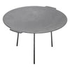 Round Cast Iron Non-Stick Griddle Pan Plate Grill Skillet Pizza BBQ Hob Fryer