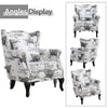 Chesterfield Butterfly Armchair Wing Back Rivet Chair Home Lounge Fireside Sofa