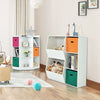 Kids Toy Storage Cabinet Modern Toys and Books Storage Organizer with 2 Baskets