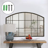 Large Window Style Wall Mirror Home Decor Rustic Art Room Hallway Arched Mirrors