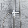 3 Way Square Shower Rigid Riser Kit Waterfall Bath Shower Mixer Tap & Basin Tap