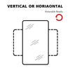 Illuminated Bathroom Mirror with LED Lights Wall Mounted Touch Sensor 500x700mm