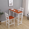 Breakfast Bar Table 2 X Stools Set Solid Pine Wood Kitchen Dining Chair
