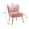 Scallop Back Armchair Cocktail Sofa Accent Seat Living Bedroom Cafe Lounge Sofa