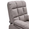 Upholstered Bonded Leather Armchair Adjustable Sofa Recliner Chair with Footrest