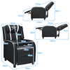 PU Leather Single Recliner Sofa Adjustable Gaming Recliner Chair