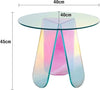 Coffee Table with Multiple Rainbow Colors In Light From Suitable Color