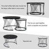 Nesting Tables Round Set Of 2 Coffee Tables Side Table End Table for Living Room