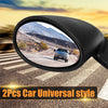 1 Pair Universal Car Classic Door Wing Side Mirror Rearview Vintage Black L+R
