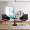 Modern Swivel Accent Chair Set of 2 Ergonomic Armchairs Home Writing Desk Chairs