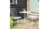 Habiat Elara 2 Seater Metal Garden Bistro Set - White